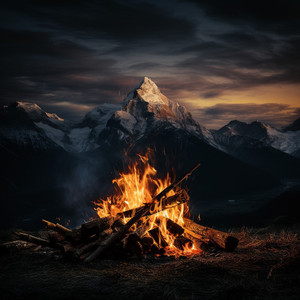 Crackling Comfort in Fire's Dance