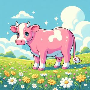 pink cow
