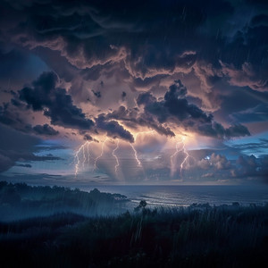 La Música Tranquila De La Noche Lluviosa