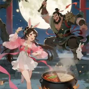 兔仔跳進火鍋笑哈哈 by 桂花巷子/Osmanthus Alley