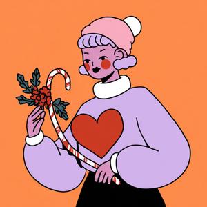 Candy Cane Heart