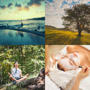 抚慰的水疗护理回忆