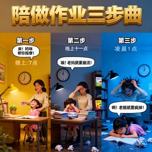 陪做作业三步曲