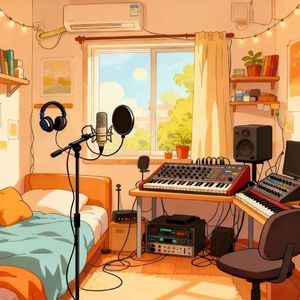 出租屋里的录音棚
