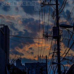 下过雨后的夏天傍晚