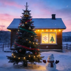 北海道的圣诞雪