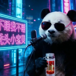 月亮不睡我不睡，我是秃头小宝贝