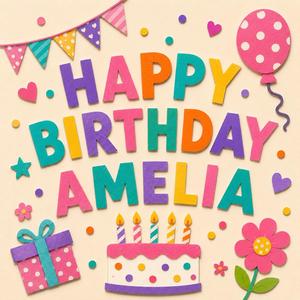 Happy Birthday Amelia Blessing (EDM pop)