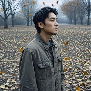 秋叶落尽大雪飞