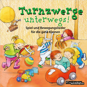 Ein großer, bunter, runder Heißluftballon