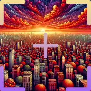 Peaches in the Summer Sky