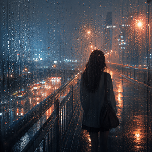 屏幕上的雨滴