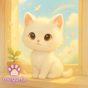 窓辺のひだまりと小さな冒険– A Little Kitten’s Journey