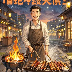烧烤摊的烟火梦