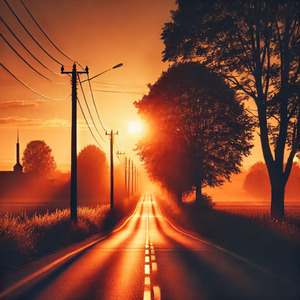 夕暮れの帰り道