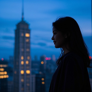 静かな夜に ひとり立ち止まり