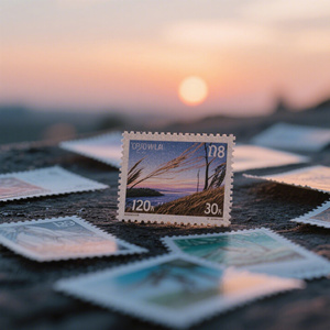 邮票未干的晚风