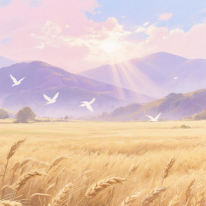 暴雨里的向日葵