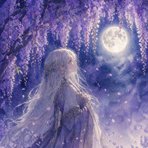 静かな藤の夜