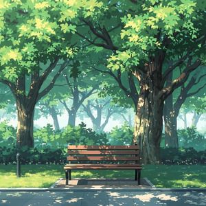 木漏れ日のベンチ