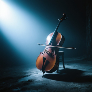 On the strings of the cello