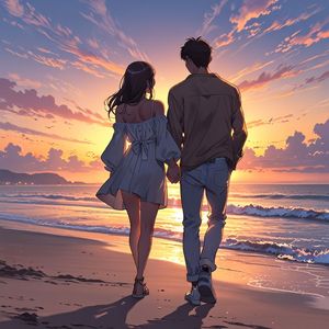 海风跟在我们旁边