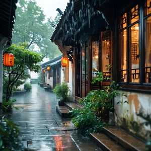 窗外的雨