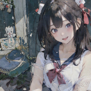 星空を見上げる