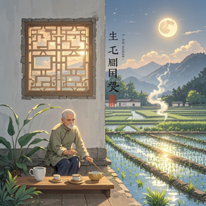 半亩炊烟，两地月光