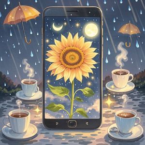 追月亮的向日葵