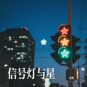 信号灯与星