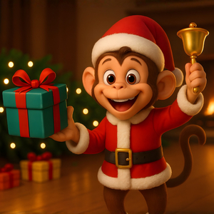 Гошко маймунката обича Коледа