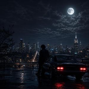Moonlight Over a City