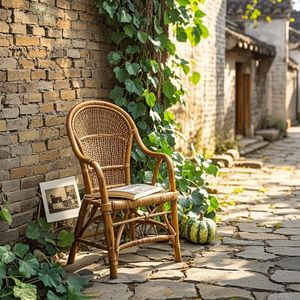 老院藤椅翻旧相