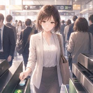 改札前の深呼吸