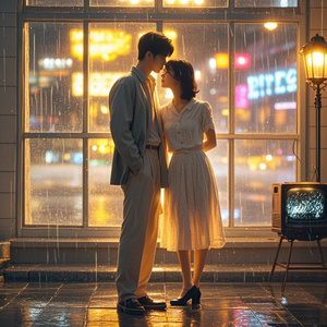 雨里的滚烫思念