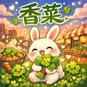 兔子也愛吃香菜