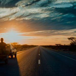 日落公路#百万奖金AI创作大赛+主题二