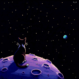 cat on pluto