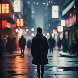 黄昏漫步忆旧愁-勿忘我