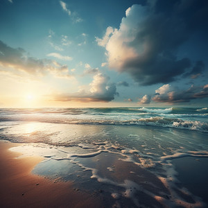 Meditation's Tide in Ocean's Calm