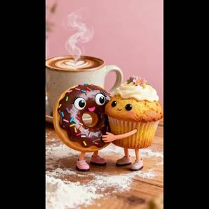 Koblížek a Vdolka (Donut and Fritter) by ⚜Mikike67⚜