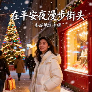 在平安夜街头漫步