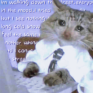 Im walking down the street