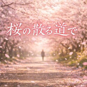 桜の散る道で