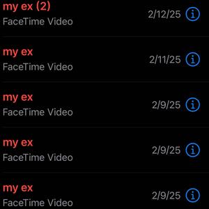 my ex called