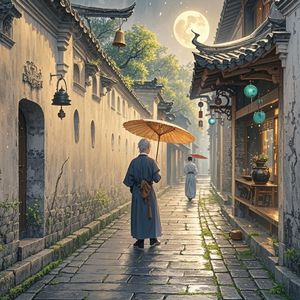 繁花雨巷-江汉接天流蔡