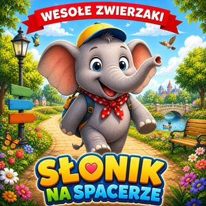Słonik na spacerze