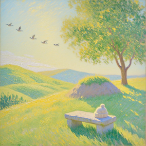 山岗上的小土堆