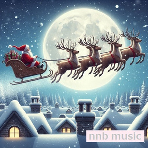 夜空を駆けるサンタクロース